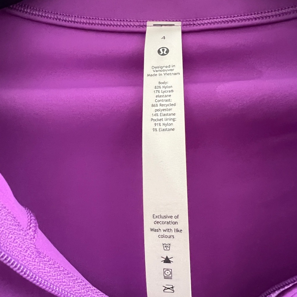 Lululemon Athletica Vibrant Purple Jacket - Picture 3 of 5